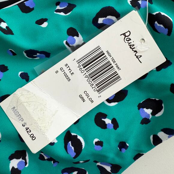 NWT Raisins Juniors Green Aruba Cropped Tankini High Tide Bathing Suit Set Small - Picture 8 of 10